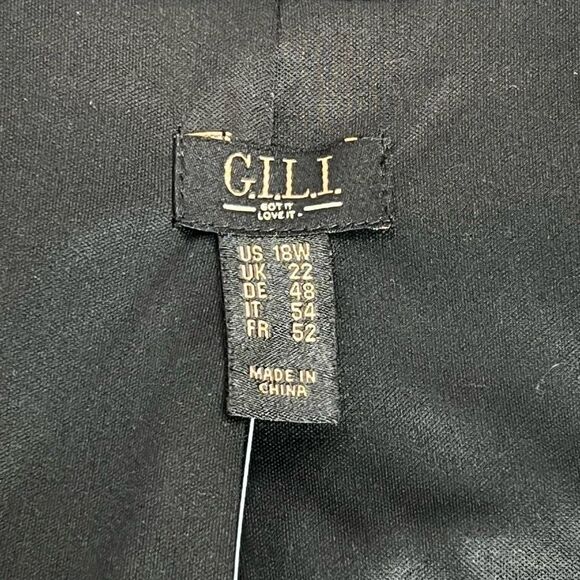 G.I.L.I. New black single button blazer size 18W - Picture 12 of 16